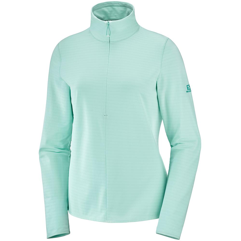 SALOMON OUTRACK HALF ZIP W Philippines - Women's Midlayers - Multicolor | 769351-LGQ